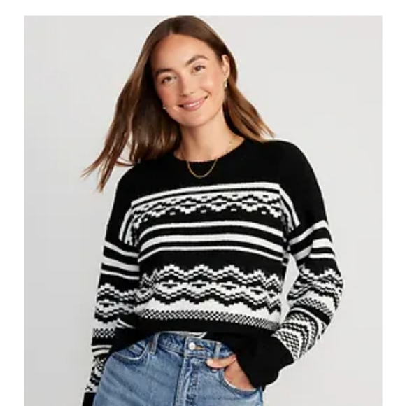 Women's Old Navy Fair Isle Pullover Sweater Size Small *NWT* - Picture 1 of 4